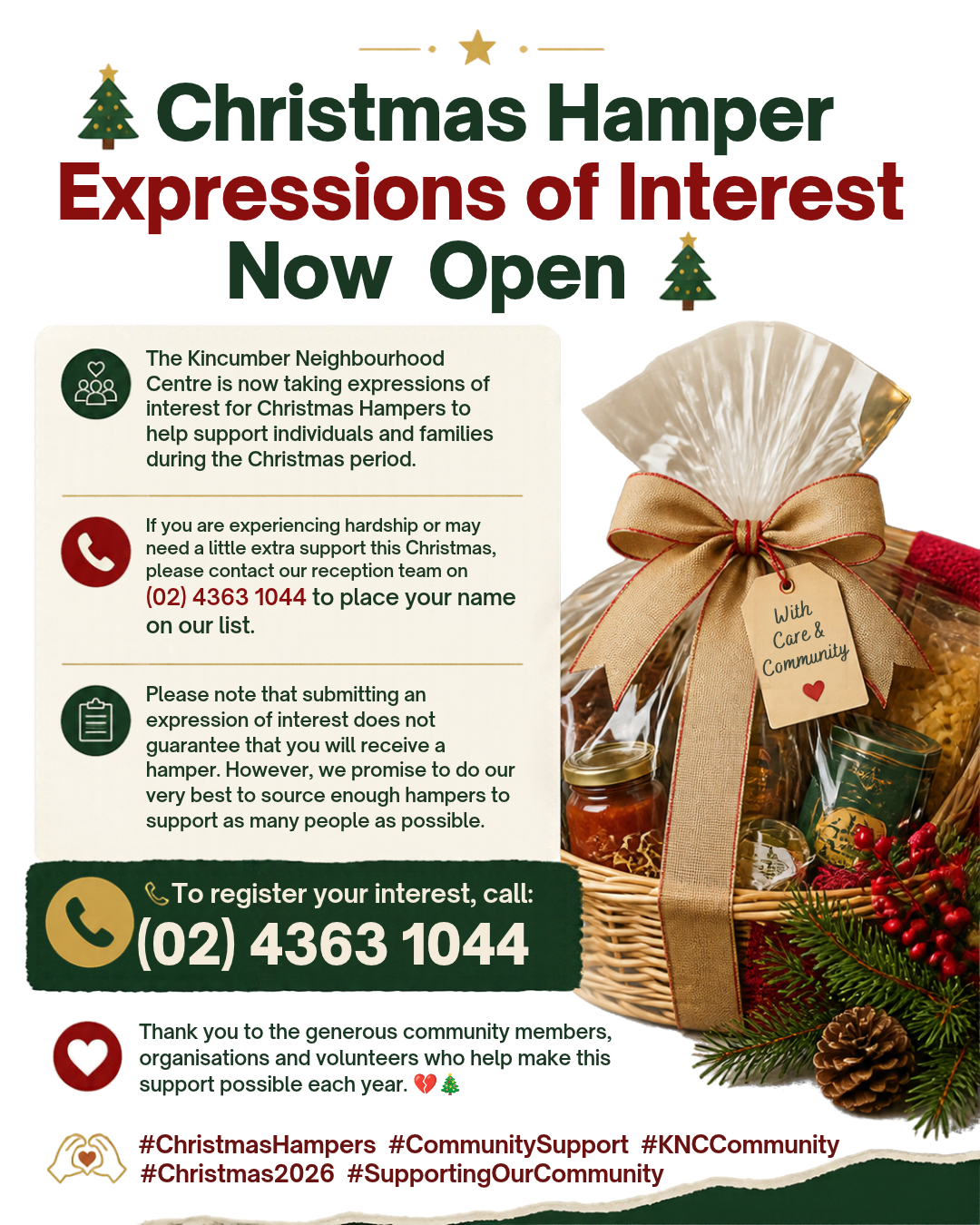 Christmas Hampers Expression Of Interest